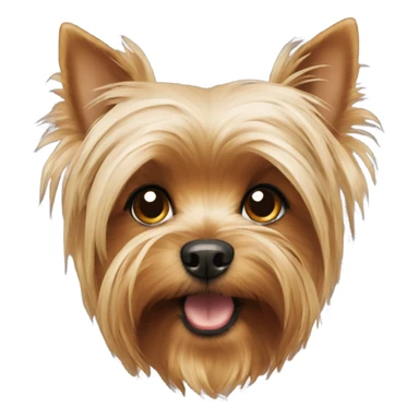 Yorkshire Terrier with a Head  sticker
