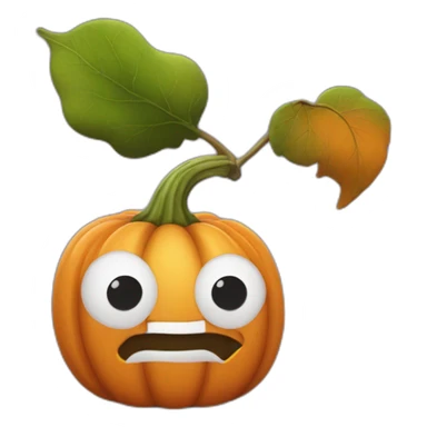 Une citrouille d’Halloween carrée sticker