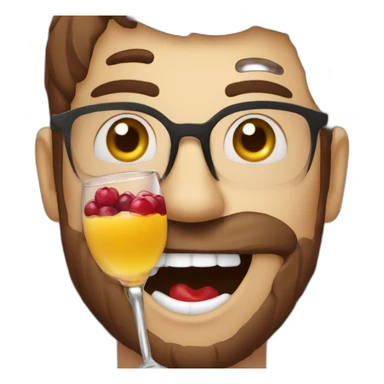 Jamy gourmand qui boit une sangria sticker