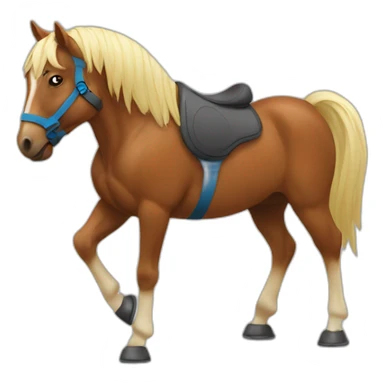 horse doing crossfit sticker