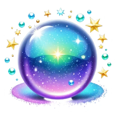 sparkling shiny glitter, with bright sparkles and shimmering particles sticker