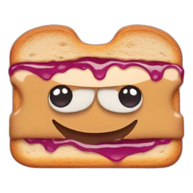 VHS with peanut butter and jelly sandwich in it sticker