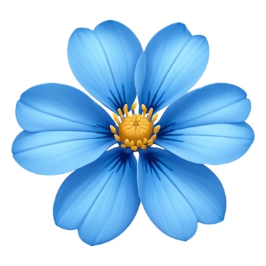 Flor azul sticker