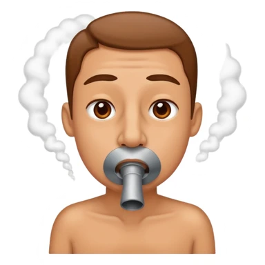 A nose that inhales exhaust fumes  sticker