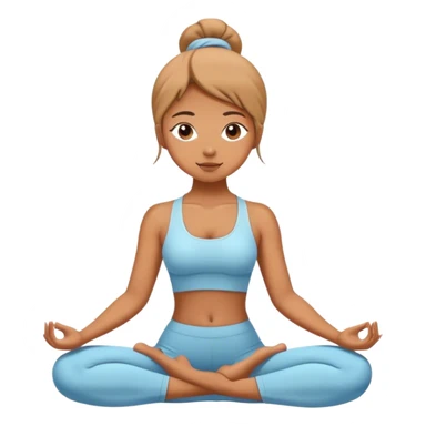 girl doing yoga sticker