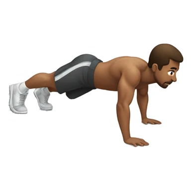a guy do push up sticker