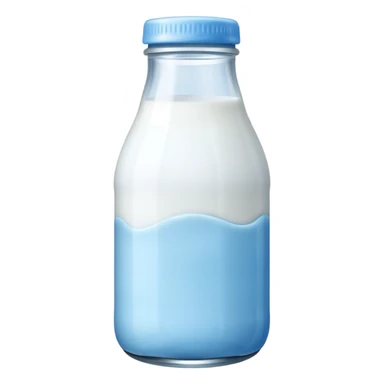 baby Milk bottle blue sticker