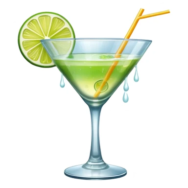 cocktail glass sticker
