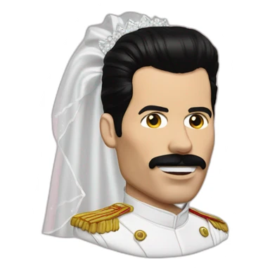 Freddie mercury with bridal sticker