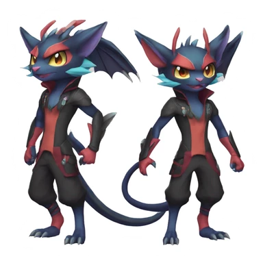  Kawaii Edgy Cool Beautiful Noivern-Nargacuga-Litten full body sticker