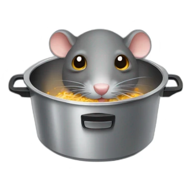Rat in a deep fryer sticker