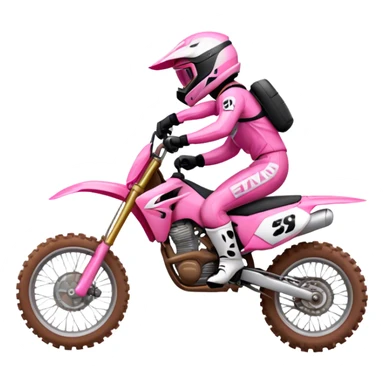 Motocross pink sticker