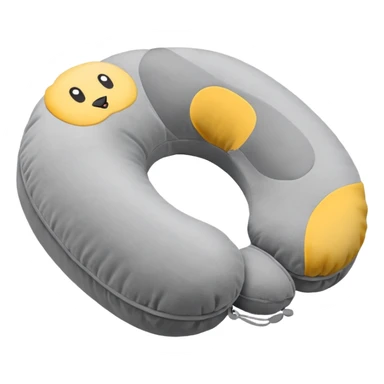 A plush travel pillow with gentle cushioning that wraps comfortably around the neck. sticker