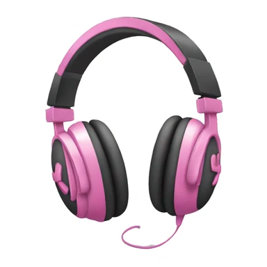 Headphones with pink bows sticker