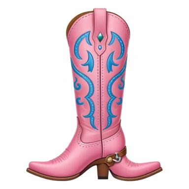 pink cowgirl boot sticker