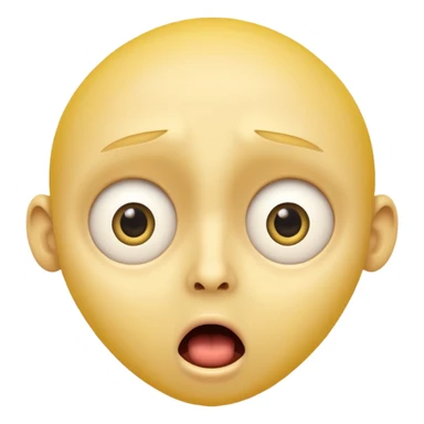 yellow face that is REALLY surprised about something crazy someone said sticker