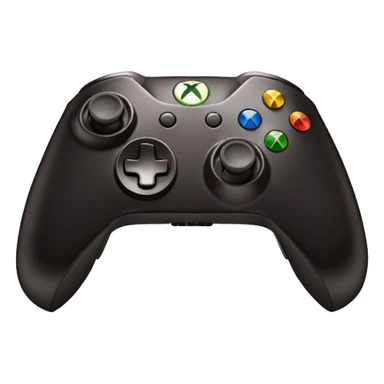 Clash of Clans aesthetic: Cinematic Playful Xbox Controller (Original Duke) Portrait Emoji, rendered in a 3D vector-style similar to standard emojis with minimal shading and bold, simplified shapes. A compact, distinct form with signature details, softly glowing with a modern gaming energy charm. Simplified yet unmistakably iconic, highly detailed and consistent, glowing with a soft radiance and high shine. Stylized with a touch of next-gen innovation and a soft glowing outline, capturing the essence of a beloved gaming relic with a friendly, playful manner! sticker