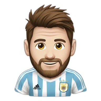 Messi-argentina-tshirt sticker