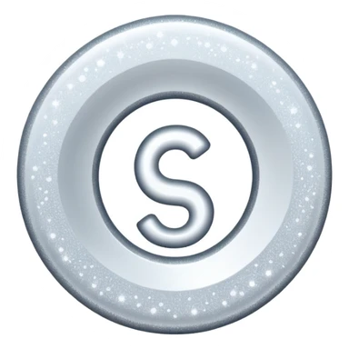 glitter white symbol bank sticker