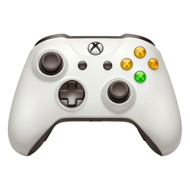 Clash of Clans aesthetic: Cinematic Playful Xbox Wireless Controller Portrait Emoji, rendered in a 3D vector-style similar to standard emojis with minimal shading and bold, simplified shapes. A compact, distinct form with signature details, softly glowing with a modern gaming energy charm. Simplified yet unmistakably iconic, highly detailed and consistent, glowing with a soft radiance and high shine. Stylized with a touch of next-gen innovation and a soft glowing outline, capturing the essence of a beloved gaming relic with a friendly, playful manner! sticker