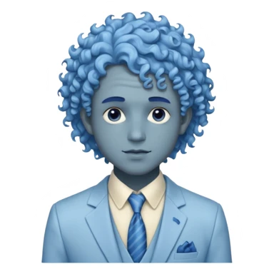 ethereal-pastel-transparent-translucent-gorgeous-spectral-dark-greyish-blue-whitish-gloomy-man-with-blue-curly-hair-with-a-beautiful-creme-suit sticker