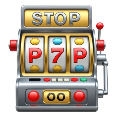 Slot machine, classic, 5 reels, , nothing written on it, the stop symbols are 7s, but in order letters P, R, O, P, O sticker