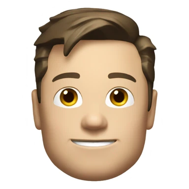 Elon musk as a Roblox character sticker
