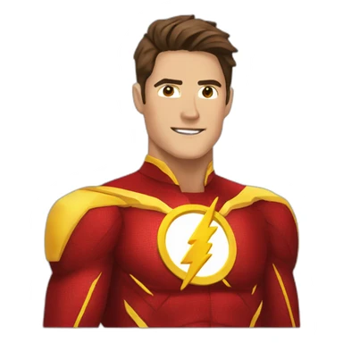 Flash barry allen costume sticker