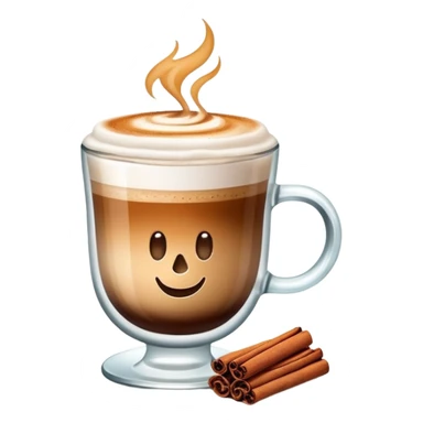 Raf coffee in a glass cup sticker