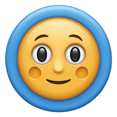 Un verificado blanco con el fondo azul y dentro de un circulo sticker