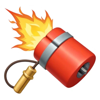Bundle of dynamite with lit fuse  sticker