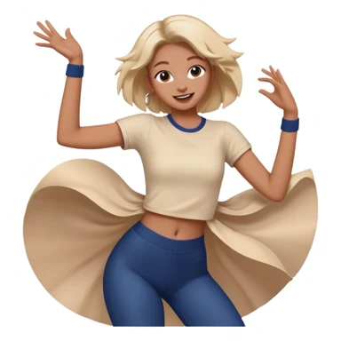 tiktok dance half body no tiktok logo sticker