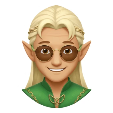 elf male legolas terminator summer wibe sunglasses sticker