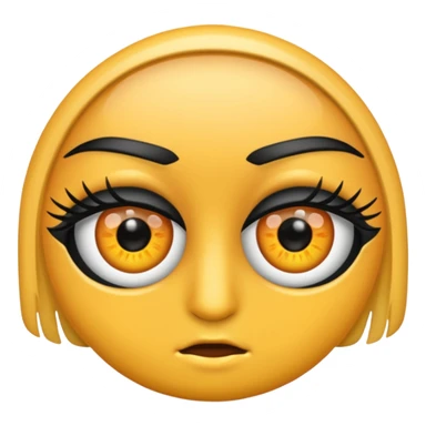 mascara de ojos sticker