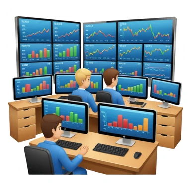 financial market sticker