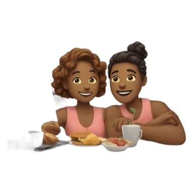 i lobe spending time with friends sticker