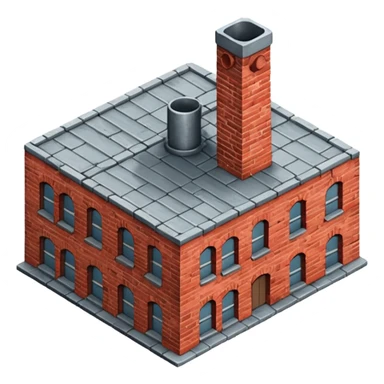 old brick factory sticker