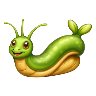 A slug with a big ear sticker
