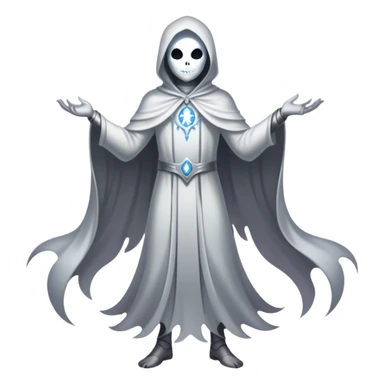 Full body, Cinematic and Ultra realistic 32k HD hauntingly beautiful specter with Balanced features, highly detailed, glowing with silver light, high shine, remembrance, a painting of white silver, fanciful, enchanting. The image is so lifelike it could leap off the canvas at any moment sticker