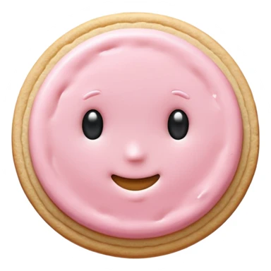 very light pink sugar cookie sticker