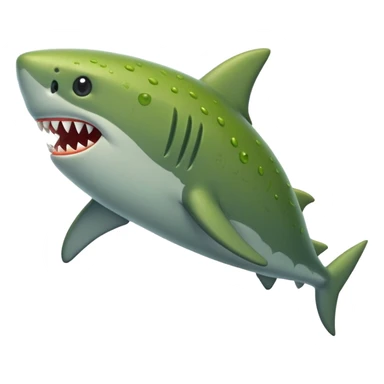 Pickle shark sticker