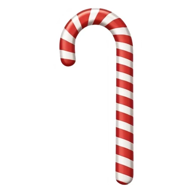 un baston de caramelo de navidad rojo con blanco sticker