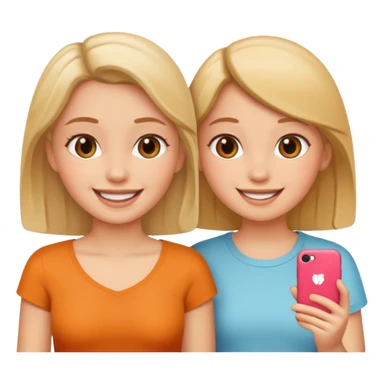 Talking two girl sticker