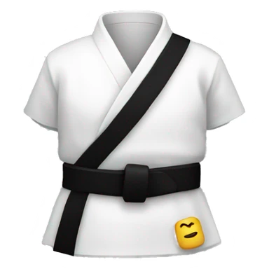black karate belt sticker