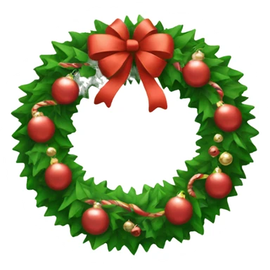 Festive Christmas wreath sticker