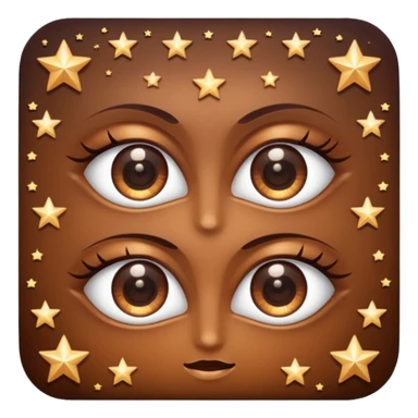 Eyes sparkling with stars(only eyes emoji 👀) sticker