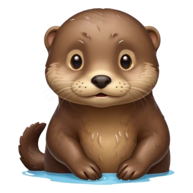 otter having an idea sticker