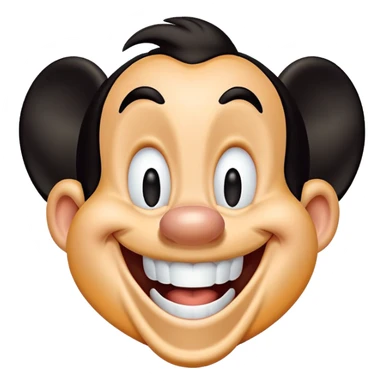 goofy dog from Disney, laughing sticker