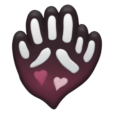 Cat paw sith heart sticker
