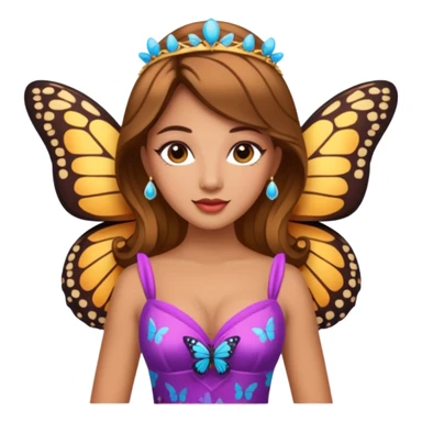 the miss  pageant butterfly dress winner lady sticker